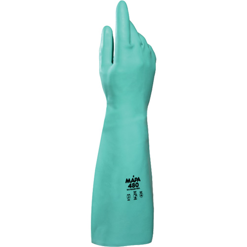 Gants &agrave; prise &agrave; motif en Z Ultranil 480, Taille Petit/7, 18" lo, Nitrile, 22 mils Infinity Industrial Services Inc.