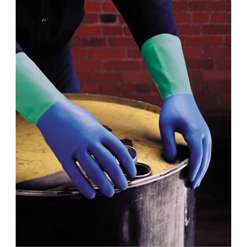 Protector Gloves, Size 6/Small/6.5, 13" L, Nitrile/Rubber Latex, Flock-Lined Inner Lining, 28-mil Infinity Industrial Services Inc.
