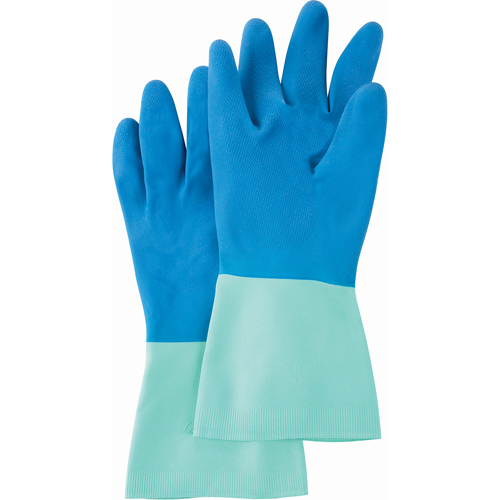 Protector Gloves, Size Medium/7/7.5, 13" L, Nitrile/Rubber Latex, Flock-Lined Inner Lining, 28-mil Infinity Industrial Services Inc.