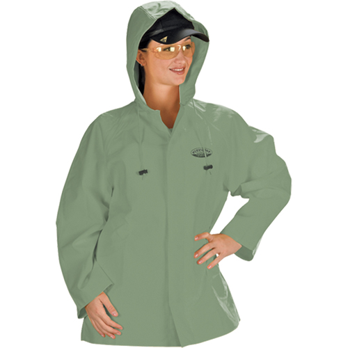 Hurricane Flame Retardant/Oil Resistant Rain Suits - Jacket, 4X-Large, Green Infinity Industrial Services Inc.