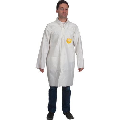 ProShield&reg; 60 Lab Coat, Microporous/Polypropylene, White, Medium Infinity Industrial Services Inc.