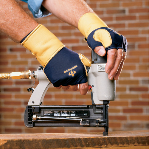 Premium Impact & Repetitive Strain Protective Left-Hand Glove, Size X-Small, Grain Leather Palm Infinity Industrial Services Inc.