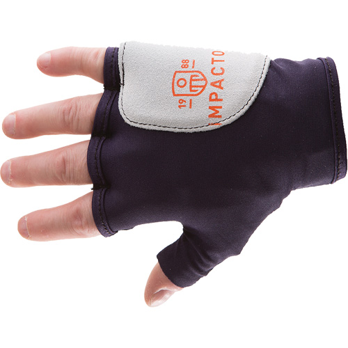Palm/Side Fingerless Protection Gloves - Left, X-Small, Suede Palm, Slip-On Cuff Infinity Industrial Services Inc.