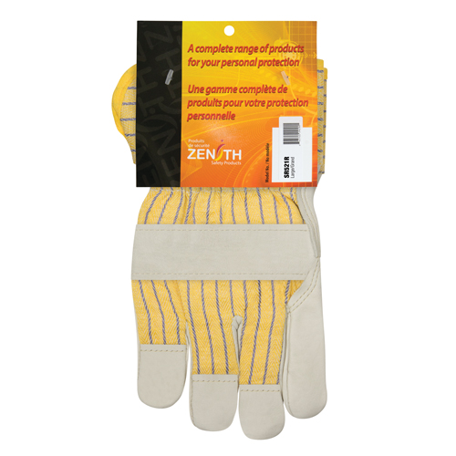 Gants d'ajusteur doubl&eacute;s pour l'hiver &agrave; paume renforc&eacute;e, Grand, Paume en Cuir fleur de vache, Doublure en Molleton de coton Infinity Industrial Services Inc.