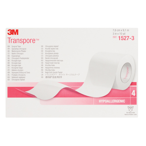 Ruban chirurgical Transpore de 3M, Classe 1, 30' lo x 3" la Infinity Industrial Services Inc.