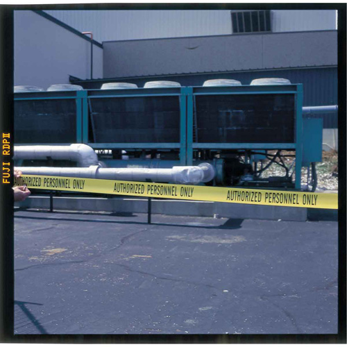 Barricade Tape, English, 3" W x 200' L, 3 mils, Black on Yellow Infinity Industrial Services Inc.