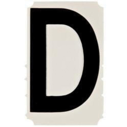 &eacute;tiquettes de lettres et chiffres gothiques individuels Quick-Align, D, 4" h, Noir Infinity Industrial Services Inc.
