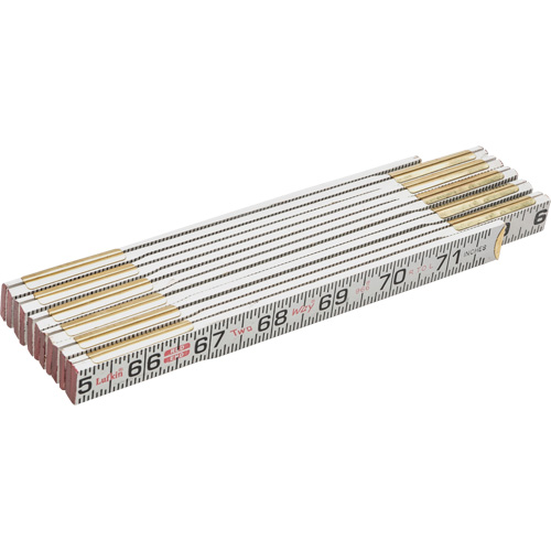 Red End&reg; Two Way&reg; Rule, 6' L, Wood, 1/16" Graduations Infinity Industrial Services Inc.