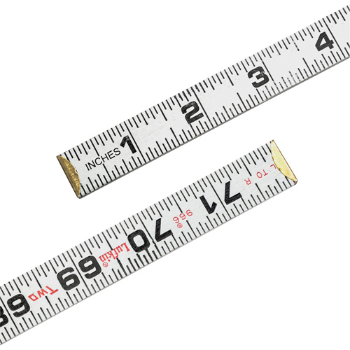 Red End&reg; Two Way&reg; Rule, 6' L, Wood, 1/16" Graduations Infinity Industrial Services Inc.