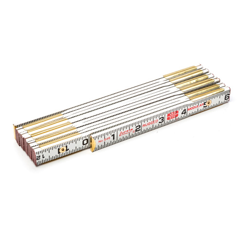 Red End&reg; Masonry Rule, 6' L, Wood, 1/16" Graduations Infinity Industrial Services Inc.