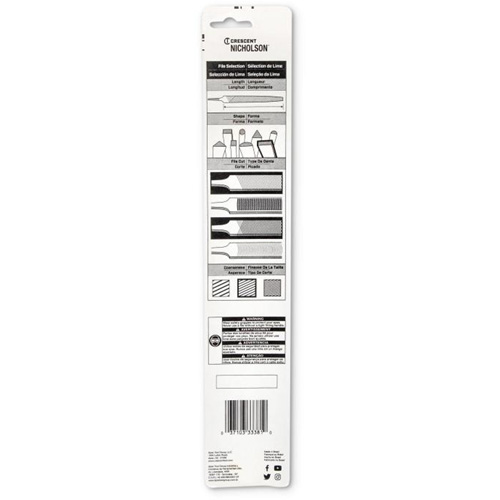 Sharpening File, Flat, 8", Single/Double Infinity Industrial Services Inc.