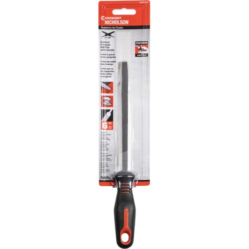 Single Cut File with Ergonomic Handle, Rectangular, 6", Bastard Infinity Industrial Services Inc.