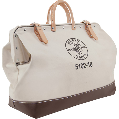 Heavy-Duty 18" Tool Bag, Canvas, 1 Pockets, Beige Infinity Industrial Services Inc.