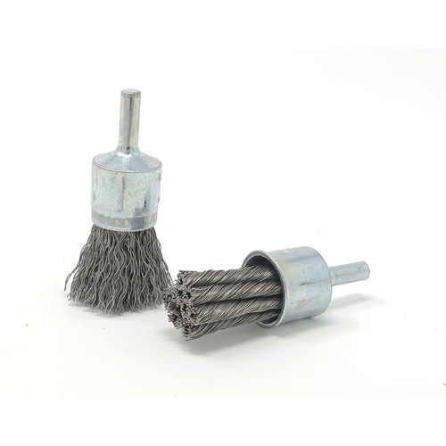 Brosse mont&eacute;e &agrave; fils ondul&eacute;s, 3/4" dia., dia. Des fils 0,014", Tige 1/4" Infinity Industrial Services Inc.
