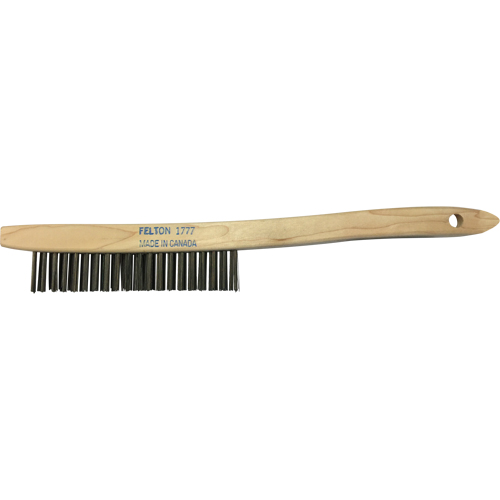 Brosses de nettoyage &agrave; manche recourb&eacute;, Laiton, 3 x 19 rangs de fils, Longueur 14" Infinity Industrial Services Inc.