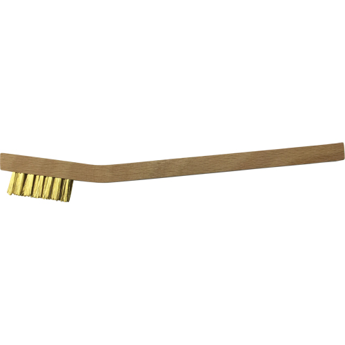 Small Cleaning Scratch Brushes, Brass, 3 x 7 Wire Rows, 7-3/4" Long Infinity Industrial Services Inc.
