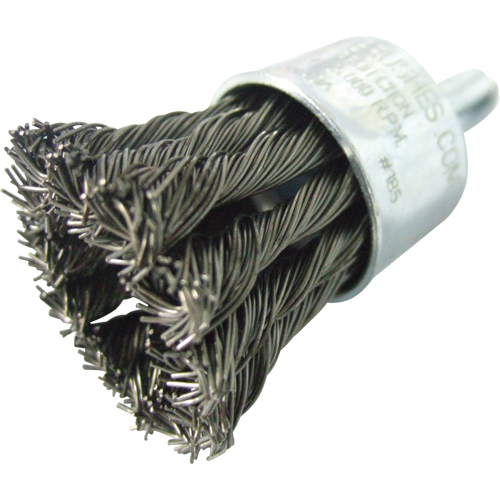 Brosses mont&eacute;es &agrave; fils nou&eacute;s, 1" dia., dia. Des fils 0,020", Tige 1/4" Infinity Industrial Services Inc.