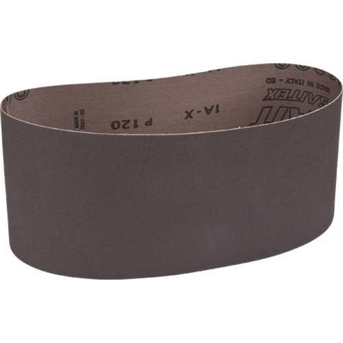 Courroie abrasive pour ponceuse portative, 4" la x 24" lo, Oxyde d'aluminium, Grain 120 Infinity Industrial Services Inc.