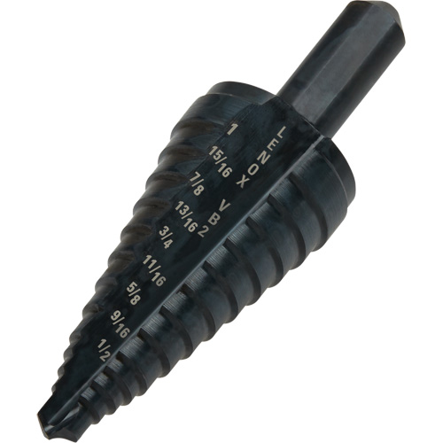 #2 Step Drill Bit, 1/8" - 1" , 1/16" Increments, High Speed Steel Infinity Industrial Services Inc.