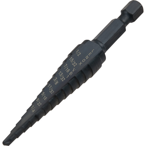 Foret &eacute;tag&eacute; no 1, 1/8" - 1/2", Incr&eacute;ments de 1-3/2", Acier rapide Infinity Industrial Services Inc.