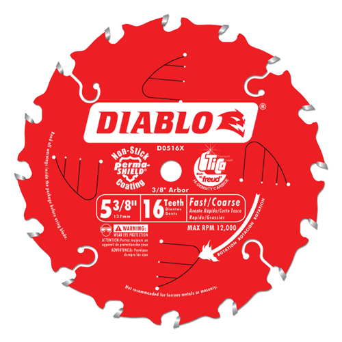 Circular Saw Blade, 5-3/8", 16 Teeth, Wood Use Infinity Industrial Services Inc.