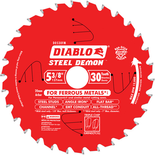 Circular Saw Blade, 5-3/8", 30 Teeth, Metal Use Infinity Industrial Services Inc.