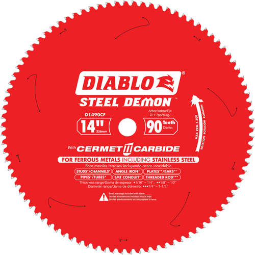 Circular Saw Blade, 14", 90 Teeth, Metal Use Infinity Industrial Services Inc.
