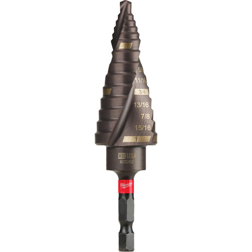 Foret &eacute;tag&eacute; #8 Shockwave Impact Duty, 1/2" - 1", Incr&eacute;ments de 1/16", Titane Infinity Industrial Services Inc.