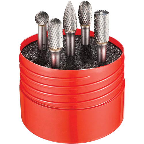 Double Cut Rotary Burr Set, 5 Pieces Infinity Industrial Services Inc.