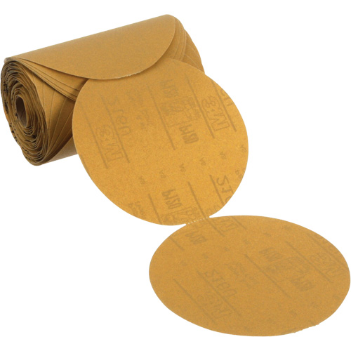 Stikit Gold Paper Sanding Disc Roll, 6" Dia., P120 Grit, Aluminum Oxide Infinity Industrial Services Inc.