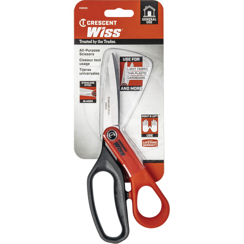 Stainless Steel All Purpose Tradesman Shears, 8-1/2", Rings Handle Infinity Industrial Services Inc.
