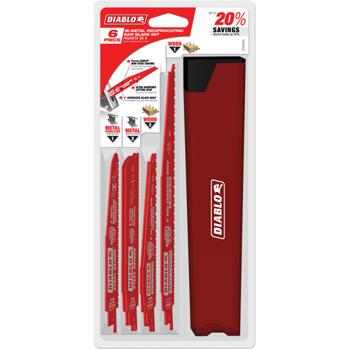 Nail-Embedded Wood & Metal Cutting/Demo Reciprocating Saw Blade Set Infinity Industrial Services Inc.