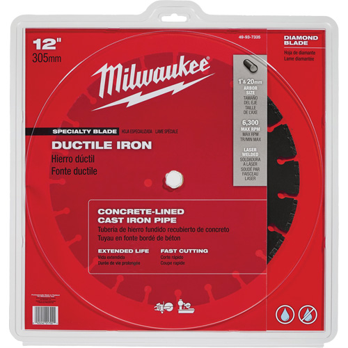 Circular Saw Blade, 12", Ductile Iron Use Infinity Industrial Services Inc.
