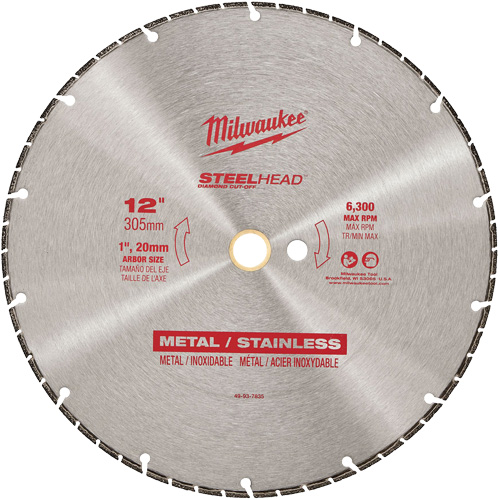 Steelhead Diamond Cut-Off Circular Saw Blade, 12", Metal Use Infinity Industrial Services Inc.