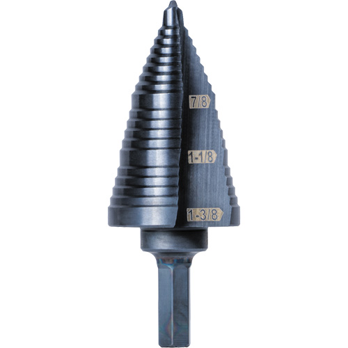 3-Step Drill Bit, 7/8" - 1-3/8" , High Speed Steel Infinity Industrial Services Inc.