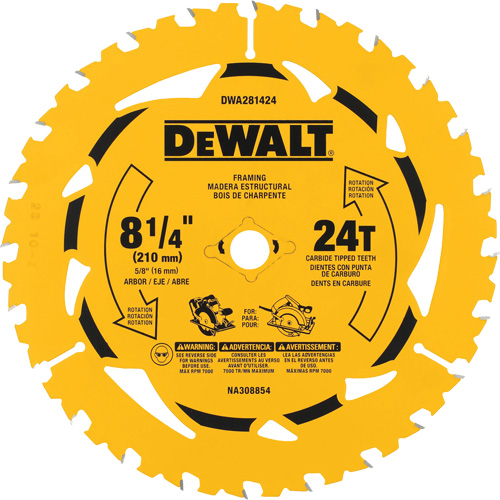 Lame de scie circulaire &agrave; refendre, 8-1/4", 40 dents, Pour Bois Infinity Industrial Services Inc.