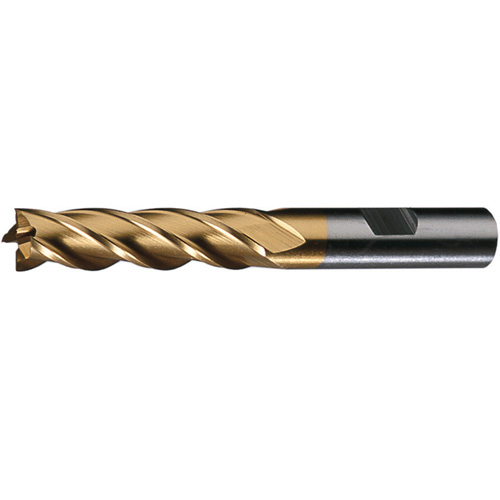 Fraise de finition de coupe centrale HG-4C-TN CLEVELAND, 1" dia., 4-1/8"/104,77 mm lo, 4 cannelures, 3/4"/19,05 mm tige, Acier rapide Infinity Industrial Services Inc.