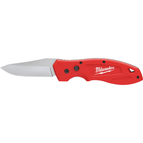 FASTBACK Smooth Folding Pocket Knife, 7-3/4" Blade, Stainless Steel Blade, Metal Handle Infinity Industrial Services Inc.