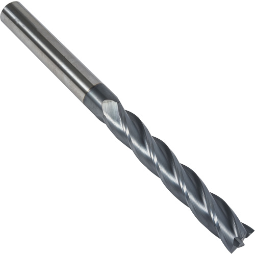 Fraise en bout carr&eacute;e extra longue 30° S237, 1/4" dia., 4" lo, 4 cannelures, 1/4" tige, Carbure Infinity Industrial Services Inc.