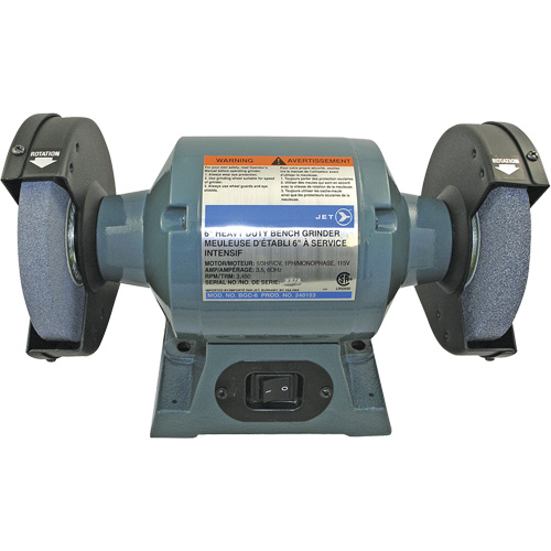 BGC-6 Heavy-Duty Bench Grinder, 6" Wheel Diameter, 1/3 HP Infinity Industrial Services Inc.