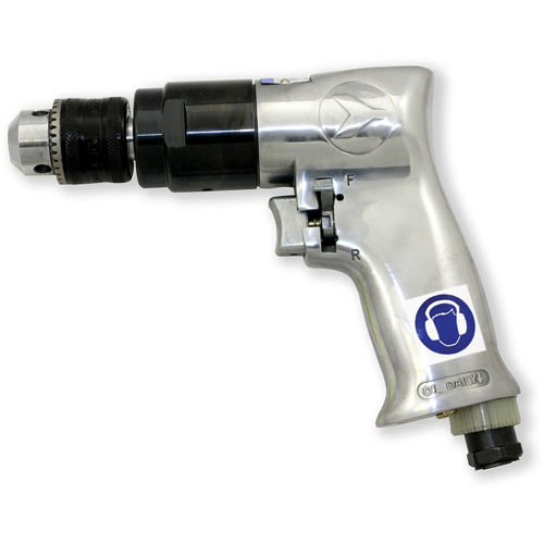 ADX380R Air Drill Rev, 4 CFM, 1/4" NPT, 86.8 dBA, 3/8" Chuck, Keyed Infinity Industrial Services Inc.