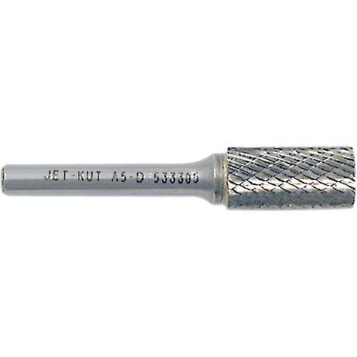 JET-KUT Cylindrical Shape Bur, 3/8" Dia., 1/4" Shank, 3/4" Depth of Cut Infinity Industrial Services Inc.
