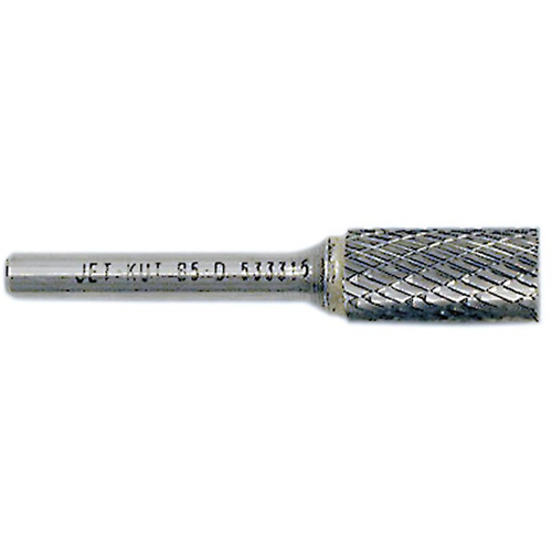 JET-KUT Cylindrical Shape Burr with End Cut, 1/4" Dia., 1/4" Shank, 5/8" Depth of Cut Infinity Industrial Services Inc.