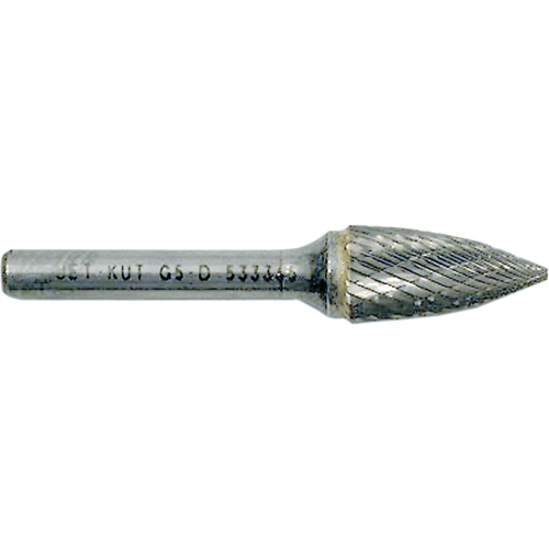 G3-D JET-KUT&reg; Tree Shape Burr with Pointed End, 3/8" Dia., 1/4" Shank, 3/4" Depth of Cut Infinity Industrial Services Inc.