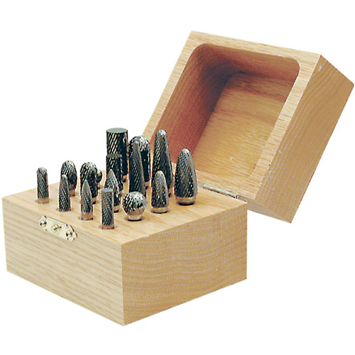 CBK-16 Carbide Bur Set in Wooden Box, 16 Pieces Infinity Industrial Services Inc.