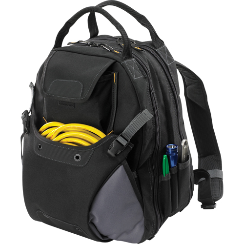 Sacs &agrave; dos pour outils &agrave; 44 pochettes, 16" lo x 13-1/4" la, Noir, Polyester Infinity Industrial Services Inc.