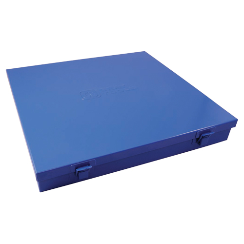 Slim Metal Box, 12" D x 11-1/2" W x 1-3/4" H, Blue Infinity Industrial Services Inc.