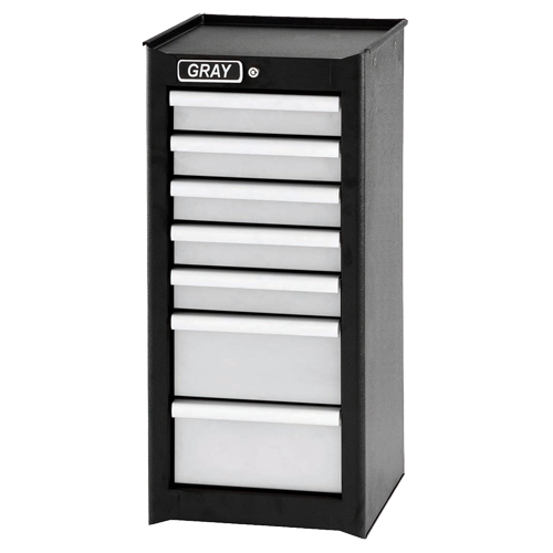 Side Rider Cabinet, 7 Drawers, 14-3/4" W x 18" D x 33.34" H, Black Infinity Industrial Services Inc.