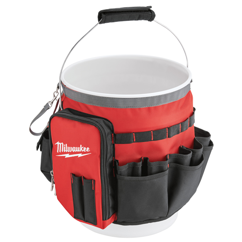Sac organiseur pour seau, 10" lo x 10" la x 13-1/2" h, Nylon, Rouge Infinity Industrial Services Inc.