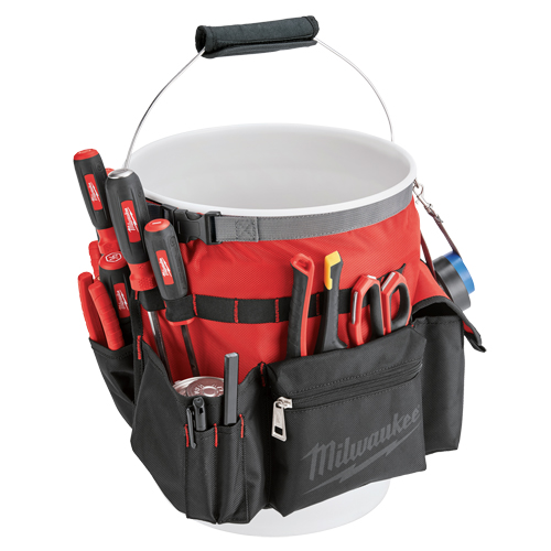 Sac organiseur pour seau, 10" lo x 10" la x 13-1/2" h, Nylon, Rouge Infinity Industrial Services Inc.